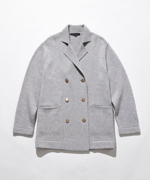 ジャケット テーラードジャケット カシミヤブレンド ニット レディース