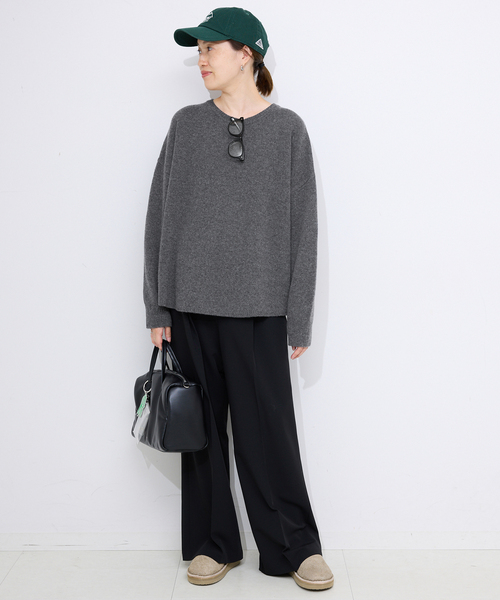 ☆美品◆スローブイエナ◆ クロップドクロスプルオーバー SLOBE IENA（スローブイエナ）の「クロシェニットプルオーバー