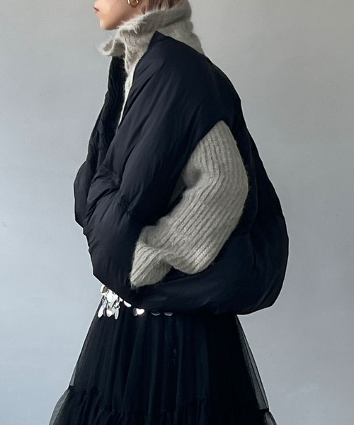 chuclla」 ダウンベスト FREE ブラック レディース