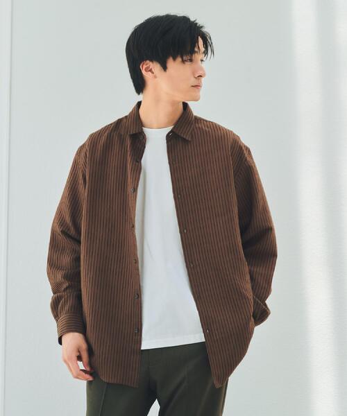 THE SHOP TK シャツ チェック＆ストライプ アソート長袖シャツ「洗濯機