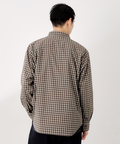 THE SHOP TK シャツ チェック＆ストライプ アソート長袖シャツ「洗濯機