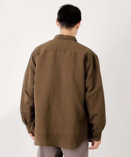 THE SHOP TK シャツ チェック＆ストライプ アソート長袖シャツ「洗濯機