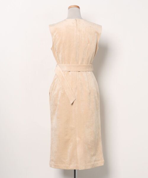 セルフォード ベージュ ノースリーブ ワンピース CELFORD（セルフォード） ノースリーブワンピース 38 ベージュ