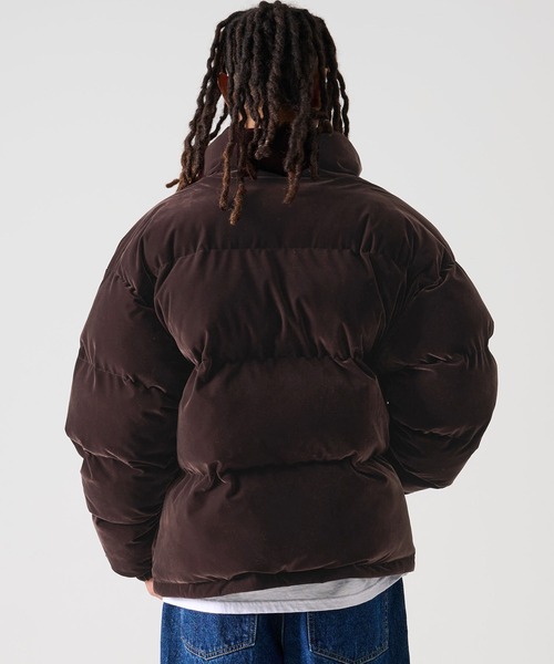 90s FUBU フブ ダウンジャケット ブラウン ビッグシルエット M FUBU（フブ） ダウンジャケット ダウン Nylon Puffer Hooded Jacket