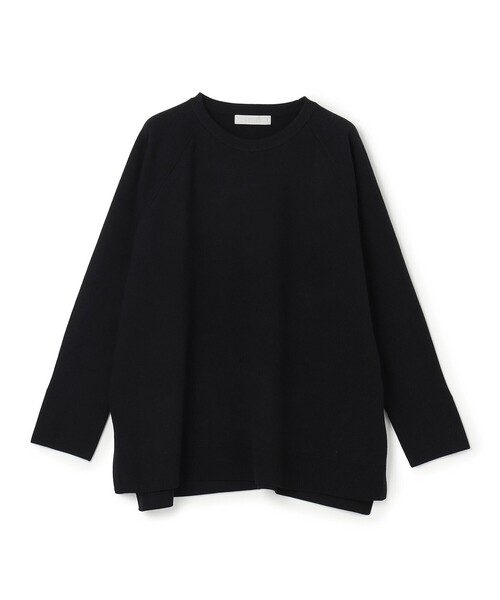 アンフィーロ 25AW コットンカシミヤニット カットソー M 黒 長袖 無地 アンフィーロ 25AW コットンカシミヤニット カットソー M 黒 長袖 無地