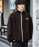 ブルゾン アウター ボア リバーシブルボアブル...の詳細画像5