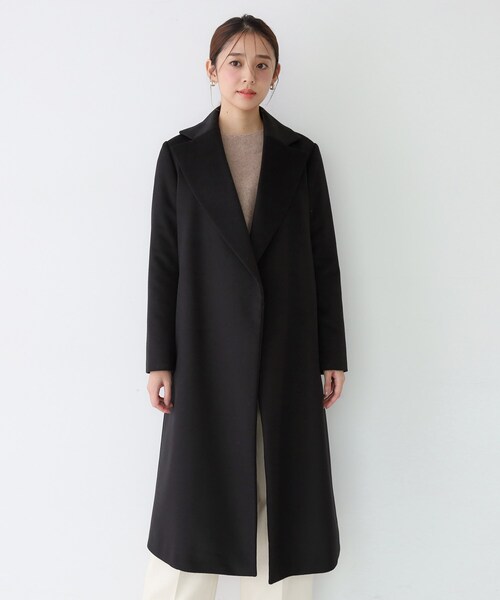 カシミヤ100% CASHMERE excellent ロングコート　高級 COUP DE CHANCE（クードシャンス） コート チェスターコート