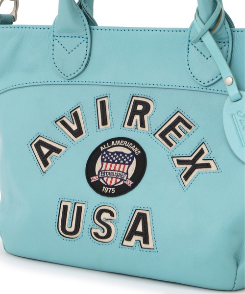 AVIREX（アヴィレックス） トートバッグ ミニ VARSITY LEATHER MINI