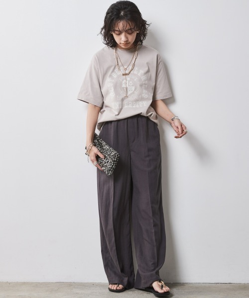 CHIC STYLE（シックスタイル） イージーパンツ LL ブルー レディース