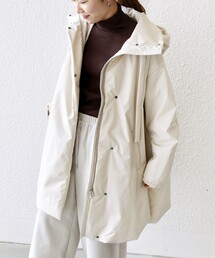 SHIPS any コート アウター any:「多機能」中綿 2WAY フーディー
