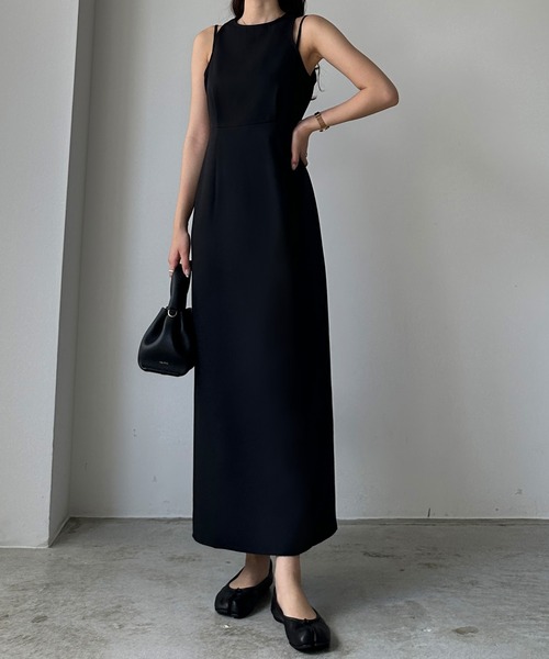 Louere（ルエレ） ノースリーブワンピース MEDIUM クリーム レディース