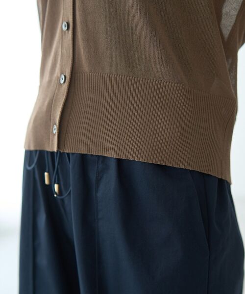 「YECCA VECCA」 7分袖ニットカーディガン FREE グリーン レディース_画像8