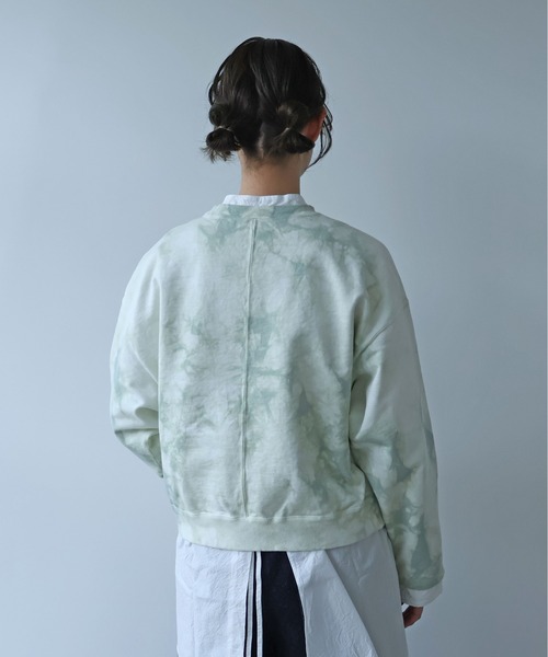 yuni トレーナー スウェット highcount コットン裏毛 ムラ染め short