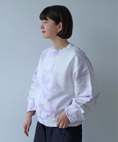 yuni トレーナー スウェット highcount コットン裏毛 ムラ染め short