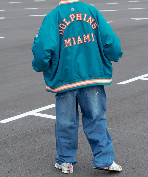 「Perushu」 スタジャン「NFLコラボ」 LARGE グリーン メンズ_画像6