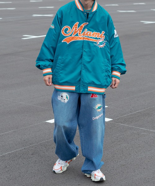 Perushu スタジャン「NFLコラボ」 LARGE グリーン メンズ : ZOZOTOWN