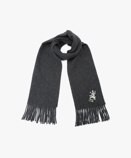 agnes b.（アニエスベー） マフラー アイコニック 刺繍 ウール