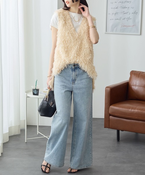 ベスト ジレ 夏 フェザージャカードベスト レディース : ZOZOTOWN