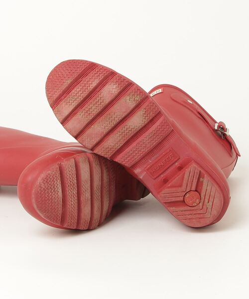 「HUNTER」 レインブーツ 5 レッド レディース_画像3