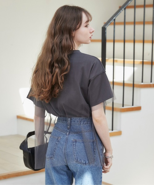 「ANGIE」 半袖Tシャツ FREE ゴールド レディース_画像7