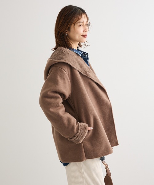 Green Parks（グリーンパークス） コート アウター フーディガウン