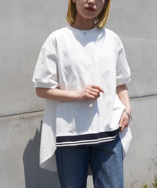 「LADY LUCK LUCA」 7分袖カットソー - ブルー レディース_画像3