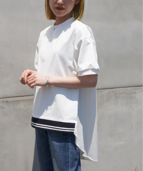 「LADY LUCK LUCA」 7分袖カットソー - ブルー レディース_画像6