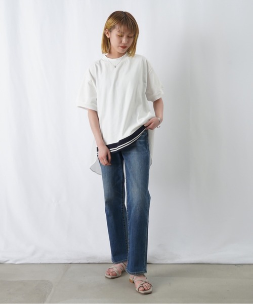 「LADY LUCK LUCA」 7分袖カットソー - ブルー レディース_画像7