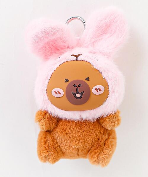 WEGO（ウィゴー） キーホルダー WEGO/ぷっくりカピバラぬいぐるみ