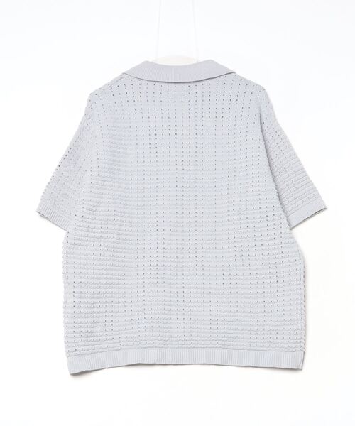 「WYM LIDNM」 半袖ニット S グレー メンズ_画像2
