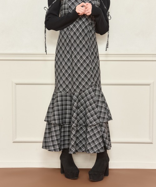 apres jour（アプレジュール） ワンピース デザインティアードキャミ