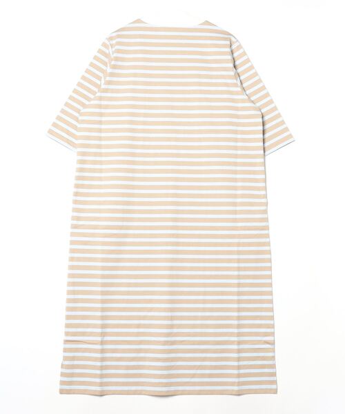 LACOSTE（ラコステ） 7分袖ワンピース 36 ベージュ レディース