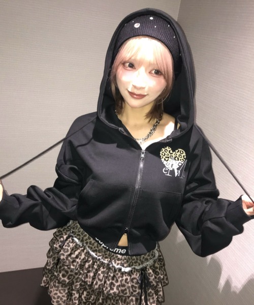 MUCENT（ムセント） パーカー A'GEM/9 × .kom SIERRA LEOPARD HEART