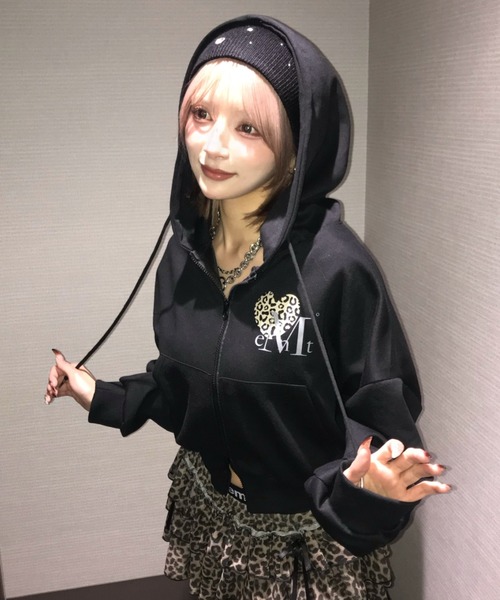 MUCENT（ムセント） パーカー A'GEM/9 × .kom SIERRA LEOPARD HEART