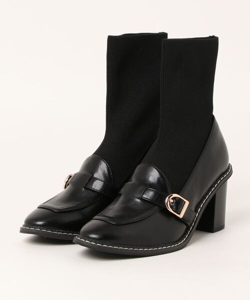 「RANDA」 ショートブーツ L ブラック レディース_画像2