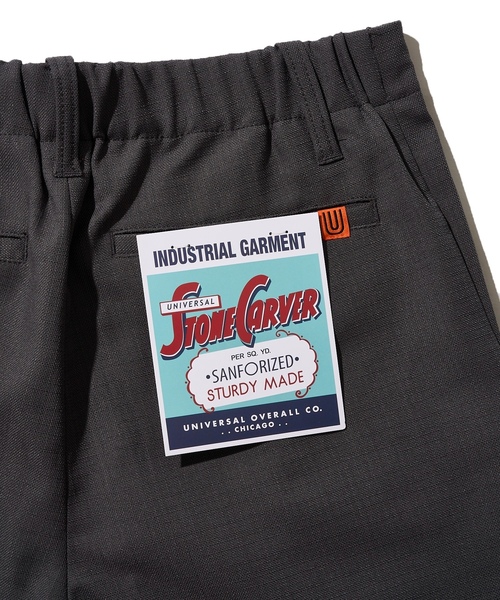 「UNIVERSAL OVERALL」 チノパンツ LARGE ブラック メンズ_画像7