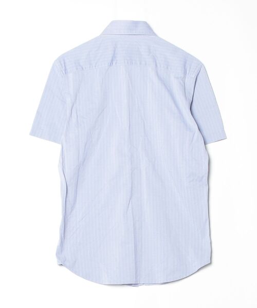 「BARNEYS NEWYORK」 ストライプ柄半袖シャツ - ブルー メンズ_画像2