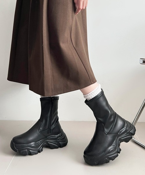 「Shoes in Closet」 ショートブーツ M ブラック レディース_画像8