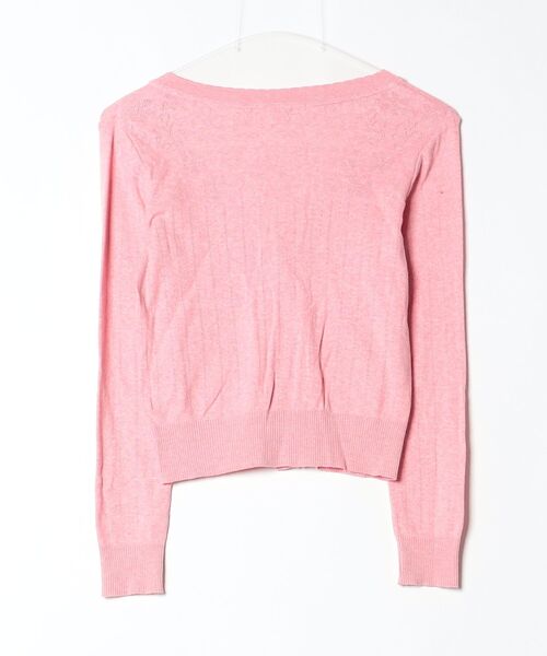 「REBECCA TAYLOR」 ニットカーディガン 2 ピンク レディース_画像2