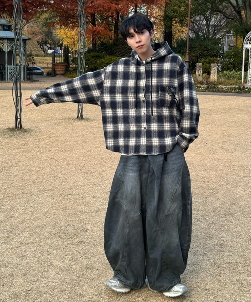 「Theater code」 デニムパンツ M ブルー メンズ_画像3