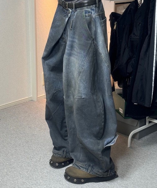 「Theater code」 デニムパンツ M ブルー メンズ_画像5