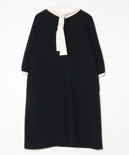 「Rose Tiara」 7分袖ワンピース 42 ネイビー レディース_画像2