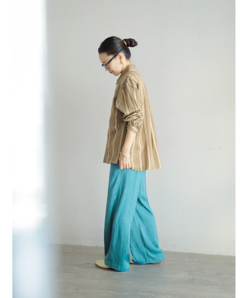 「FIL DE FER」 長袖ブラウス FREE グリーン レディース_画像5