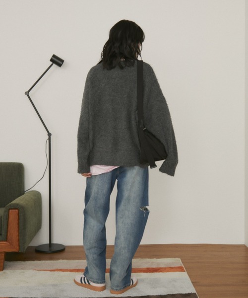 「MERLOT」 長袖ニット FREE アイボリー レディース_画像2