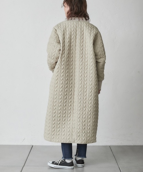 「CIAOPANIC TYPY」 ノーカラーコート ONE SIZE チャコールグレー レディース_画像3