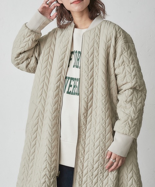 「CIAOPANIC TYPY」 ノーカラーコート ONE SIZE チャコールグレー レディース_画像8