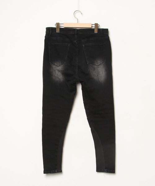 「CAMBIO」 スキニーデニムパンツ L ブラック メンズの画像2