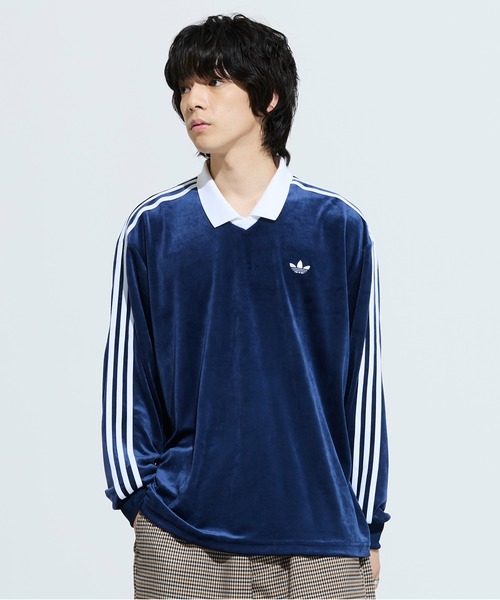 adidas（アディダス） ポロシャツ ベロア長袖ポロシャツ / アディダス