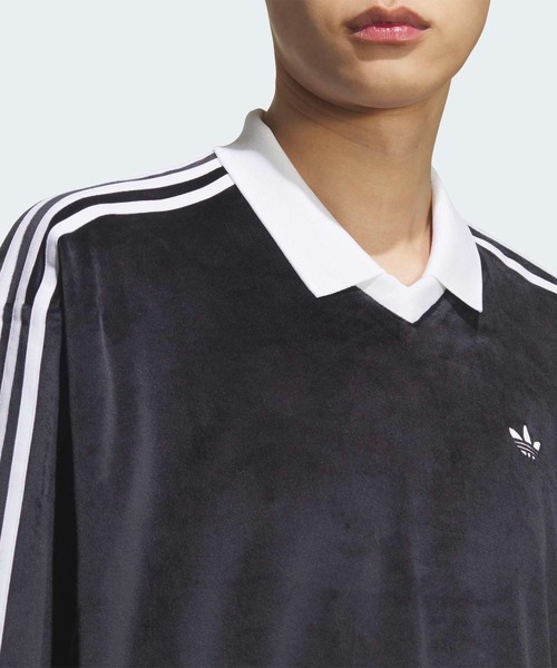 adidas（アディダス） ポロシャツ ベロア長袖ポロシャツ / アディダス
