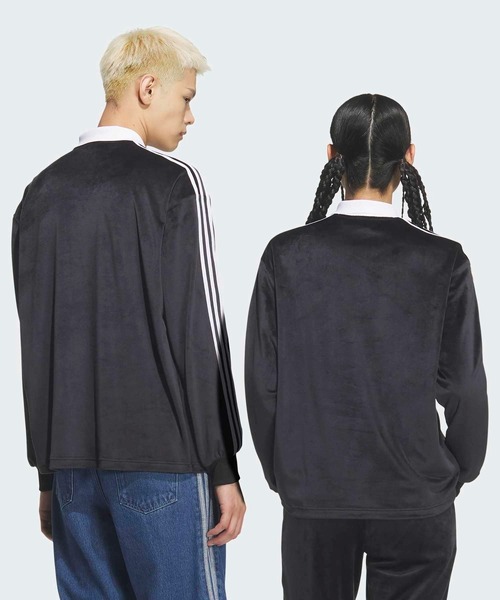 adidas（アディダス） ポロシャツ ベロア長袖ポロシャツ / アディダス